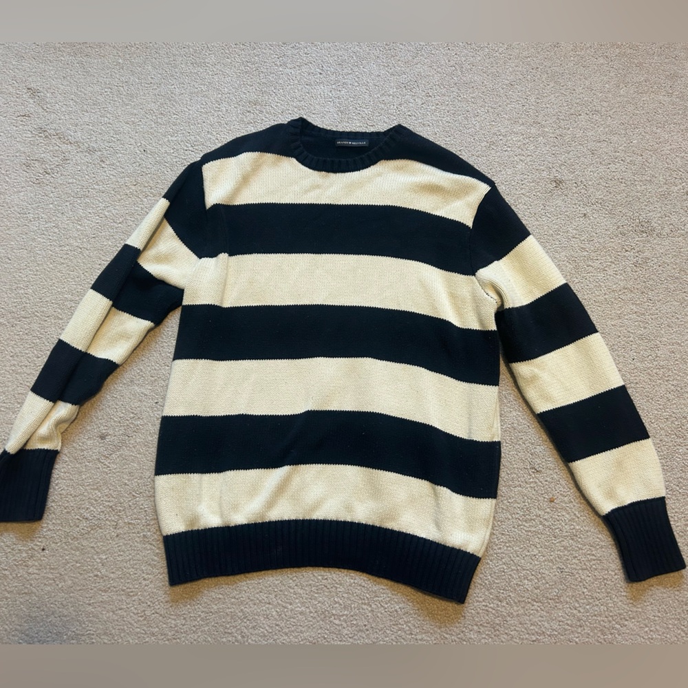 Brandy Melville Brianna Cotton Thick Stripe Sweater